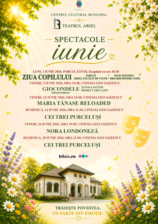 Program spectacole iunie 2026